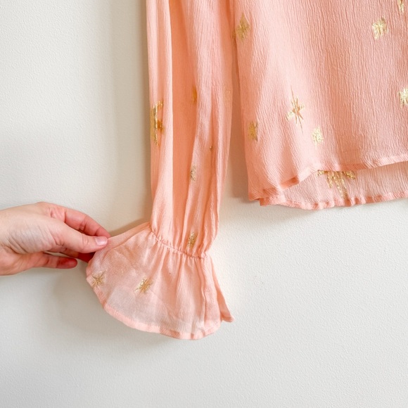 FOR LOVE AND LEMONS • Gilded Star Blouse in Rose Gold - Picture 5 of 11